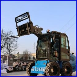 Skid Steer Tractor 45 Frame 48 Blades Quick Tach Pallet Fork Attachment 4000lb