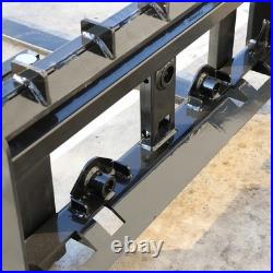 Skid Steer Tractor 45 Frame 48 Blades Quick Tach Pallet Fork Attachment 4000lb