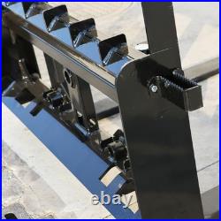Skid Steer Tractor 45 Frame 48 Blades Quick Tach Pallet Fork Attachment 4000lb