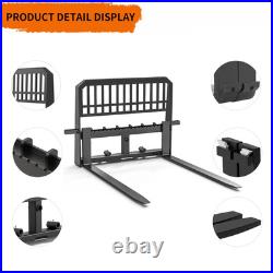 Skid Steer Tractor Attachment 45 Frame With 48 Blades Pallet Fork 4000LBS Heavy