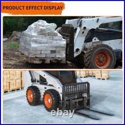 Skid Steer Tractor Attachment 45 Frame With 48 Blades Pallet Fork 4000LBS Heavy