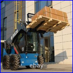 Skid Steer Tractor Attachment 45 Frame With 48 Blades Pallet Fork 4000LBS Heavy