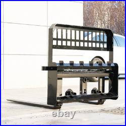 Skid Steer Tractor Attachment 45 Frame With 48 Blades Pallet Fork 4000LBS Heavy