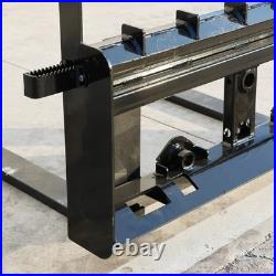 Skid Steer Tractor Attachment 45 Frame With 48 Blades Pallet Fork 4000LBS Heavy