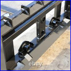 Skid Steer Tractor Attachment 45 Frame With 48 Blades Pallet Fork 4000LBS Heavy