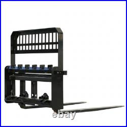 Skid Steer Tractor Attachment 45 Frame With 48 Blades Pallet Fork 4000LBS Heavy