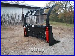 Skid Steer Tractor Loader Attachment 60 Root Rake Clam Grapple Ship $199