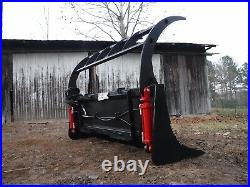 Skid Steer Tractor Loader Attachment 72 Root Rake Clam Grapple Ship $199