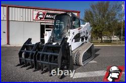 Skid Steer XHD Root Rake Grapple Universal Attachment 84 by McLaren