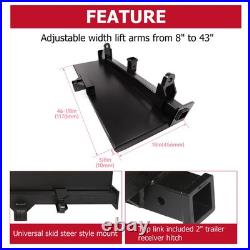 Skid steer 3 Point Attachment Adapter Skid Steer Trailer Hitch Front Loader Case