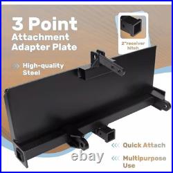 Skid steer 3 Point Attachment Adapter Skid Steer Trailer Hitch Front Loader Case