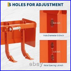 Steel Box Blade 55 Inch 6 Adjustable Shanks CAT 0-1 Tractor Attachment Shelf