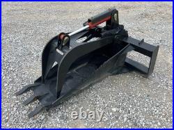 Stump Grapple with Teeth Attachment Heavy Duty Fits Skid Steer Quick Attach