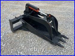 Stump Grapple with Teeth Attachment Heavy Duty Fits Skid Steer Quick Attach