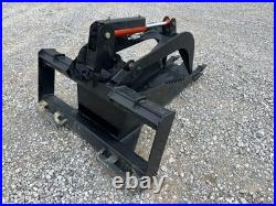 Stump Grapple with Teeth Attachment Heavy Duty Fits Skid Steer Quick Attach Stump Grapple with Teeth Attachment Heavy Duty Fits Skid Steer Quick Attach