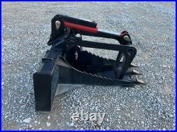 Stump Grapple with Teeth Attachment Heavy Duty Fits Skid Steer Quick Attach
