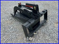 Stump Grapple with Teeth Attachment Heavy Duty Fits Skid Steer Quick Attach