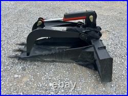Stump Grapple with Teeth Attachment Heavy Duty Fits Skid Steer Quick Attach