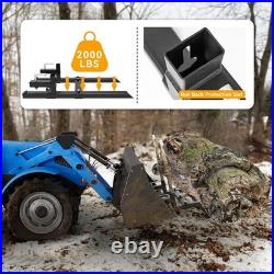 Sturdy 60 Tractor Bucket Forks with Stabilizer Bar