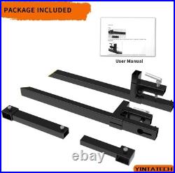 Sturdy 60 Tractor Bucket Forks with Stabilizer Bar