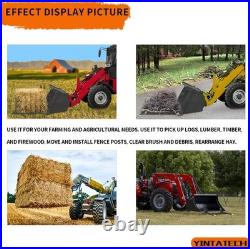 Sturdy 60 Tractor Bucket Forks with Stabilizer Bar