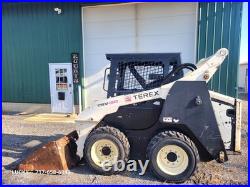 TEREX TSV-50 Skid Steer Loader LOW HOURS Pilot Hand Controls Perkins 50HP