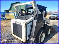 TEREX TSV-50 Skid Steer Loader LOW HOURS Pilot Hand Controls Perkins 50HP
