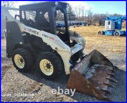 TEREX TSV-50 Skid Steer Loader LOW HOURS Pilot Hand Controls Perkins 50HP