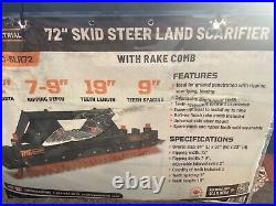TMG-SLR72 Skid Steer Land Leveler Ripper Scarifier with Rake 72 MODEL WE SHIP