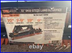 TMG-SLR72 Skid Steer Land Leveler Ripper Scarifier with Rake 72 MODEL WE SHIP