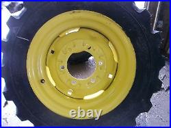 TWO 25/8.50x14 Titan Kubota ROBERTCAT Loader Skid Steer Rim Guard Tires withWheels