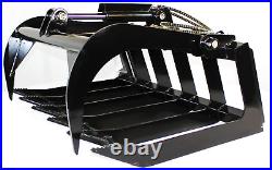 Titan Attachments Grapple Bucket for Skid Steer 48 Universal 3000 PSI Cylinder
