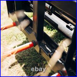 Titan Attachments HD Skid Steer Hay Frame Attachment, Three 39 Hay Spears