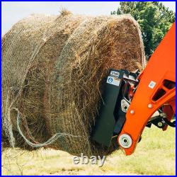 Titan Attachments HD Skid Steer Hay Frame Attachment, Two 39 Hay Spears