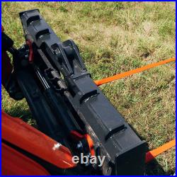 Titan Attachments HD Skid Steer Hay Frame Attachment, Two 39 Hay Spears