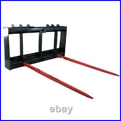 Titan Attachments HD Universal Skid Steer Hay Spear Attachment with 49 Spears