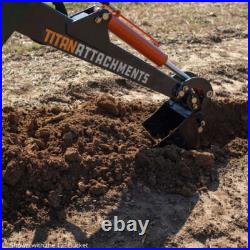 Titan Attachments Skid Steer Fronthoe 24 Bucket, Excavator Attachment