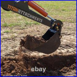 Titan Attachments Skid Steer Fronthoe 24 Bucket, Excavator Attachment