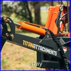 Titan Attachments Skid Steer Fronthoe Excavator Attachment with 8 Bucket