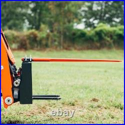 Titan Attachments Skid Steer Hay Frame with 49 Conus 2 Hay Bale and Stabilizers