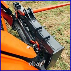 Titan Attachments Skid Steer Hay Frame with 49 Conus 2 Hay Bale and Stabilizers