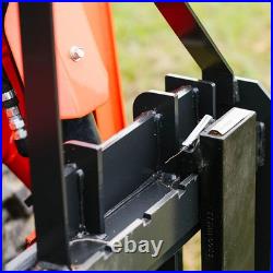 Titan Attachments Standard Series Pallet Fork Frame, 42 Pallet Fork Blades