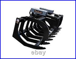Tomahawk 2 Cylinder 66 Brush Grapple Skid Steer Quick Attach Ships Free 3021