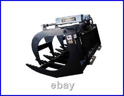 Tomahawk 2 Cylinder 66 Brush Grapple Skid Steer Quick Attach Ships Free 3021