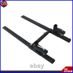 Tractor Bucket Clamp On Pallet Forks 60 2000lbs With Adjustable Stabilizer Bar