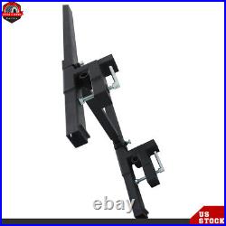 Tractor Bucket Clamp On Pallet Forks 60 2000lbs With Adjustable Stabilizer Bar