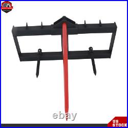 Tractor Loader Quick Tach 3000lb Heavy Duty Attach 49 Hay Bale Spear Skid Steer