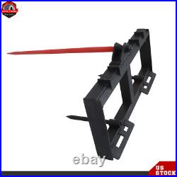 Tractor Loader Quick Tach 3000lb Heavy Duty Attach 49 Hay Bale Spear Skid Steer