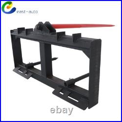 Tractor Loader Quick Tach 49 Hay Bale Spear Skid Steer 3000lb Heavy Duty Attach