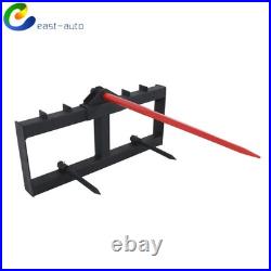 Tractor Loader Quick Tach 49 Hay Bale Spear Skid Steer 3000lb Heavy Duty Attach